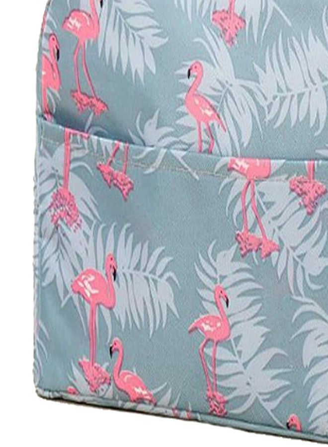CHEOTIME Insulated Lunch Bag, Large Capacity Lunch Box, Portable Thickened Lunch Boxs Bag, Fabric Adult Lunch Box Small Lunch Bag for Women, Men(Gray Flamingo) - Image 4